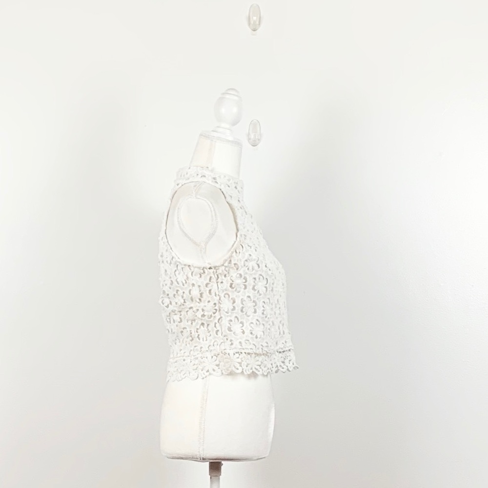 White Romantic lace Top Love letter collection - Picture 4 of 5